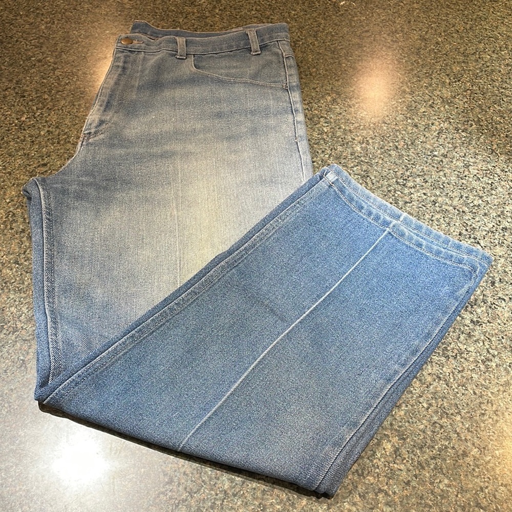 Towncraft 40x30 light denim 5 pocket jeans with center seam